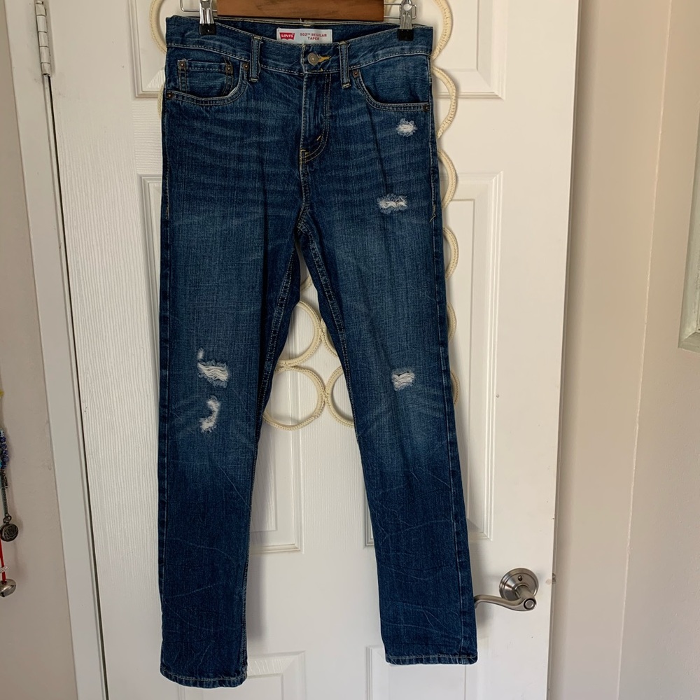 Boys 502 tapered Levi’s pants size 14 - Picture 1 of 9